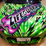 【東京おもちゃショー15】チェリオが走る!?　ペットボトルデザインに塗られた86