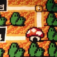 『スーパーマリオブラザーズ3』のファンメイド毛布が凄い…マップを6年掛けて編み上げる