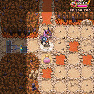 攻撃したマスに罠があると、踏む前に罠が見えます