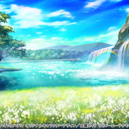 背景スチル・森の湖