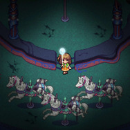 見えないモノが映り、串刺しの馬がまわる…ドット絵の謎解きホラー『ナイトメアランド』配信