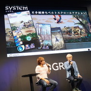 【TGS2015】横ベルトスクロールなのに縦持ちでプレイ感覚は格ゲー？グリーの本気作『追憶の青』