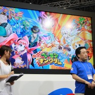 【TGS2015】おのののかさんがヒロインの衣装で登場！『ベーモンキングダム』で対戦&尻相撲対決