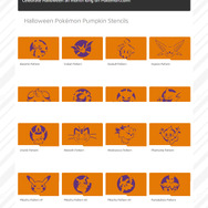 『ポケモン』海外サイトで“ハロウィンカボチャ制作用の型紙”を公開
