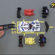 バンダイから次世代レーシング玩具「ゲキドライヴ」登場…簡単カスタマイズ＆フリーレーンコースが特徴