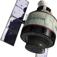 “シュタゲ×アトレ”コラボにより秋葉原が大変なことに…北口にタイムマシンが出現し、ビルに人工衛星が激突 ― コラボ商品の販売も