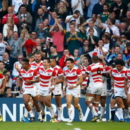 歴史的勝利を収めたラグビー日本代表　写真提供: Getty Images