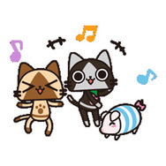 LINEスタンプ「アイルー 動くスタンプ」配信開始、表情豊かなアイルーがとにかくキュート！