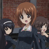 本作のメインキャラクター。左から武部沙織、冷泉麻子、西住みほ、秋山優花里、五十鈴華