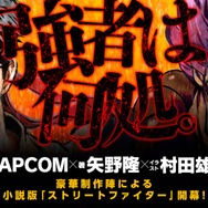 矢野隆による小説版「ストリートファイター」3月22日発売、イラストは「ワンパンマン」の村田雄介