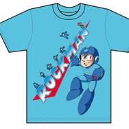 ロックマン Tシャツ メインロゴ-青