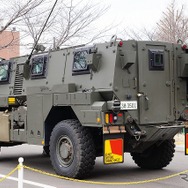 MRAPは対爆性能に優れており、外観からも装甲の厚さがわかる。