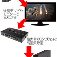 PC不要のフルHDキャプチャーデバイス「DN-13721」が登場、パススルー機能も搭載