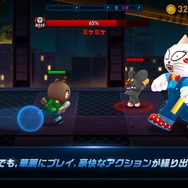 暴カワRPG『LINE ファイター』配信開始、ブラウンたちが悪党相手に大暴れ！