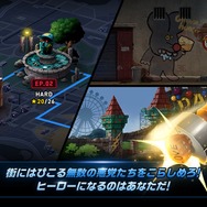暴カワRPG『LINE ファイター』配信開始、ブラウンたちが悪党相手に大暴れ！