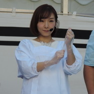 【レポート】加護亜依の手作り握り飯を賭けてバトル!『戦国炎舞 -KIZNA-』リアル握り飯配布イベント