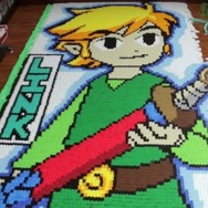 『ゼルダの伝説 風のタクト』を約78,000個のドミノで表現！もはやアートな超絶映像