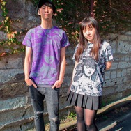 伊藤潤二のホラー漫画「うずまき」デザインのアパレルが登場、「あざみ」Tシャツやパーカーなど