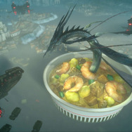 『FFXV』×「カップヌードル」の“コラCM”が公開…リヴァイアサンがスープの海から登場!?