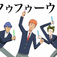 TVアニメ「学園ハンサム」イケメンたちが不気味に動くLINEスタンプ配信開始、「よろしくオッパッピー」「アヒィ！」など
