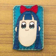 ヤッター!! なんと「ポプテピピック」高級レザーグッズが登場、カードケースやキーチェーンなど