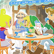 『ゼルダの伝説』「JAPAN EXPO」に向けて、パリの街並みを満喫するリンクたちのイメージイラストを公開中！