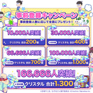 『おそ松さん よくばり！ニートアイランド』事前登録がスタート、最大でガチャ13回分のクリスタルを手に入れるチャンス！