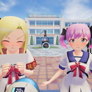 VR専用“眼”STG『ぎゃる☆がんVR』Steamにいきなり配信！ 悪魔を吸い込む新装備も登場─「スカートがめくれるのは“偶然”」