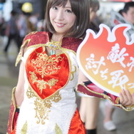 コーエーテクモゲームスブース／朝日奈しおりさん（Twitter：@shiori120）