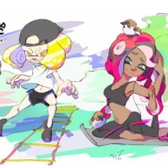 『スプラトゥーン2』次回フェス「瞬発力 vs 持久力」に向けたテンタクルズのイラスト公開─二人の健康美が眩しい！