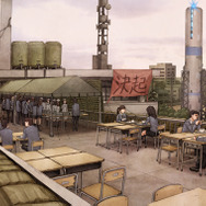 『3jus』ティザーサイトを更新―学生集団がテレビ局をジャック、制服に銃というアンバランスな姿で声明を発表！