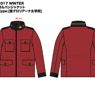 防寒性と着心地を追求した本格冬場仕様「ガルパンツァーブルゾン」新たにBC自由学園を加え発売決定