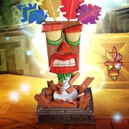 『クラッシュ・バンディクー』「アクアク」等身大スタチューが海外予約開始―ダメージも防いでくれそう?