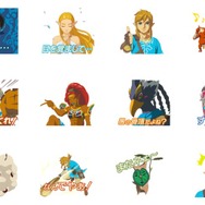 『ゼルダの伝説 BotW』がLINEスタンプに! リンクやゼルダ、四英傑などがボイス&アニメ付きで登場