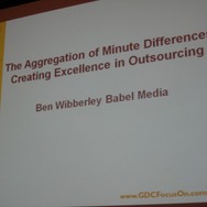 【GDC 2009】ゲーム開発をアウトソースする際のポイント