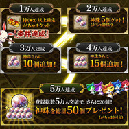 『八百万クエスト』事前登録者数が1万人突破！―特（★3）以上確定がちゃチケット配布決定