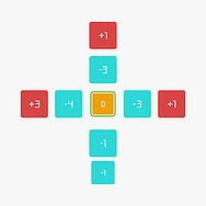 “0”を目指す数学パズル『0 -zero-』配信開始！ ユーザーのひらめきを心地よく刺激
