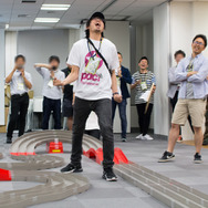 優勝が決まった瞬間、ガッツポーズ