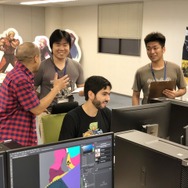 7月5日　株式会社SNK（大阪府）　談笑し、交流を深めながらカリキュラムをこなす研修生