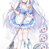 『アズレン』駆逐艦「シグニット」の新衣装「オファーはメイドさん」公開―水色のメイド服姿はまるでアイドル！