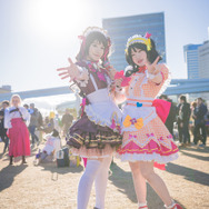 Nellyさん@nelly_chop 島村卯月、蝶瑠朱さん@Cheolsu_cos 赤城みりあ『アイドルマスターシンデレラガールズ』／撮影：追風少年淡