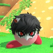 『スマブラSP』「ジョーカー」をコピーした「カービィ」は、スタイリッシュ？ それともキュート？ 凛々しい眼差しに心を盗まれそう！