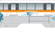 『ポケモンモノレール』7月1日から運行開始─空、海、森などをテーマに描かれた様々なポケモンと一緒に出かけよう！