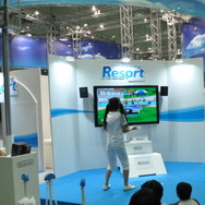 【WHF 2009夏】『Wii Sports Resort』一色の任天堂ブース・・・ブルーのリモコンも確認！