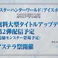 『モンハン:アイスボーン』追加モンスター含む「無料大型アップデート第2弾」が12月配信!19年内ロードマップも公開
