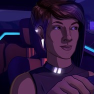 【吉田輝和の絵日記】サイバーパンク系タクシードライバーADV『Neo Cab』乗客と会話しながら失踪した友人を探す!