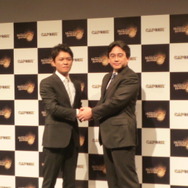 カプコン『モンスターハンター3(トライ)』完成披露発表会を開催 ― 岩田社長も駆けつける