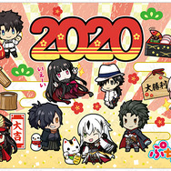『FGO』お正月LINEスタンプ第2弾発売！日本ゆかりのサーヴァント達が年末年始を彩る