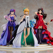 『Fate』15周年記念フィギュア「セイバー」「遠坂凛」「間桐桜」予約受付スタート!武内崇氏デザインのドレスを纏った気品ある姿に