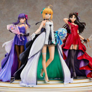 『Fate』15周年記念フィギュア「セイバー」「遠坂凛」「間桐桜」予約受付スタート!武内崇氏デザインのドレスを纏った気品ある姿に